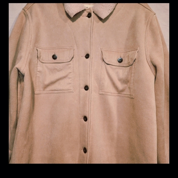 Dylan Light Pink Jacket with Plush Collar - Picture 13 of 13